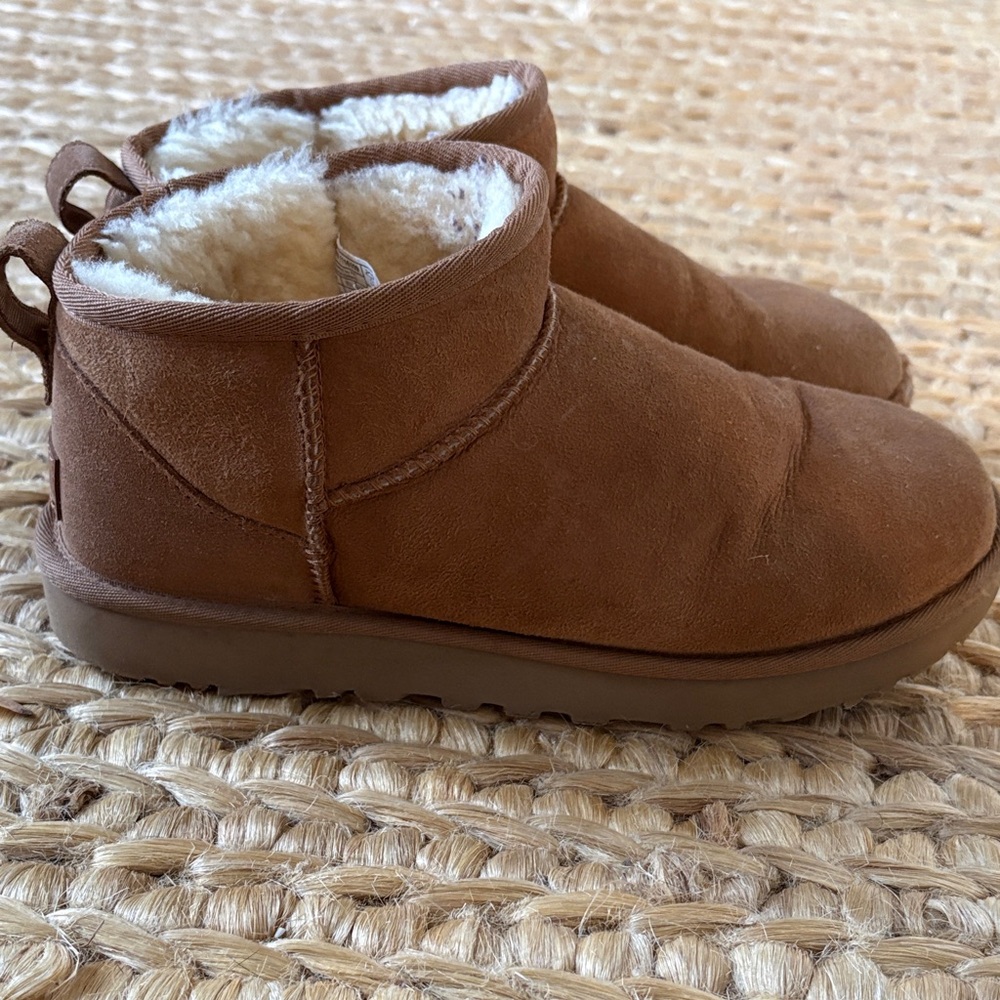 UGG chestnut Suede Ankle Boots